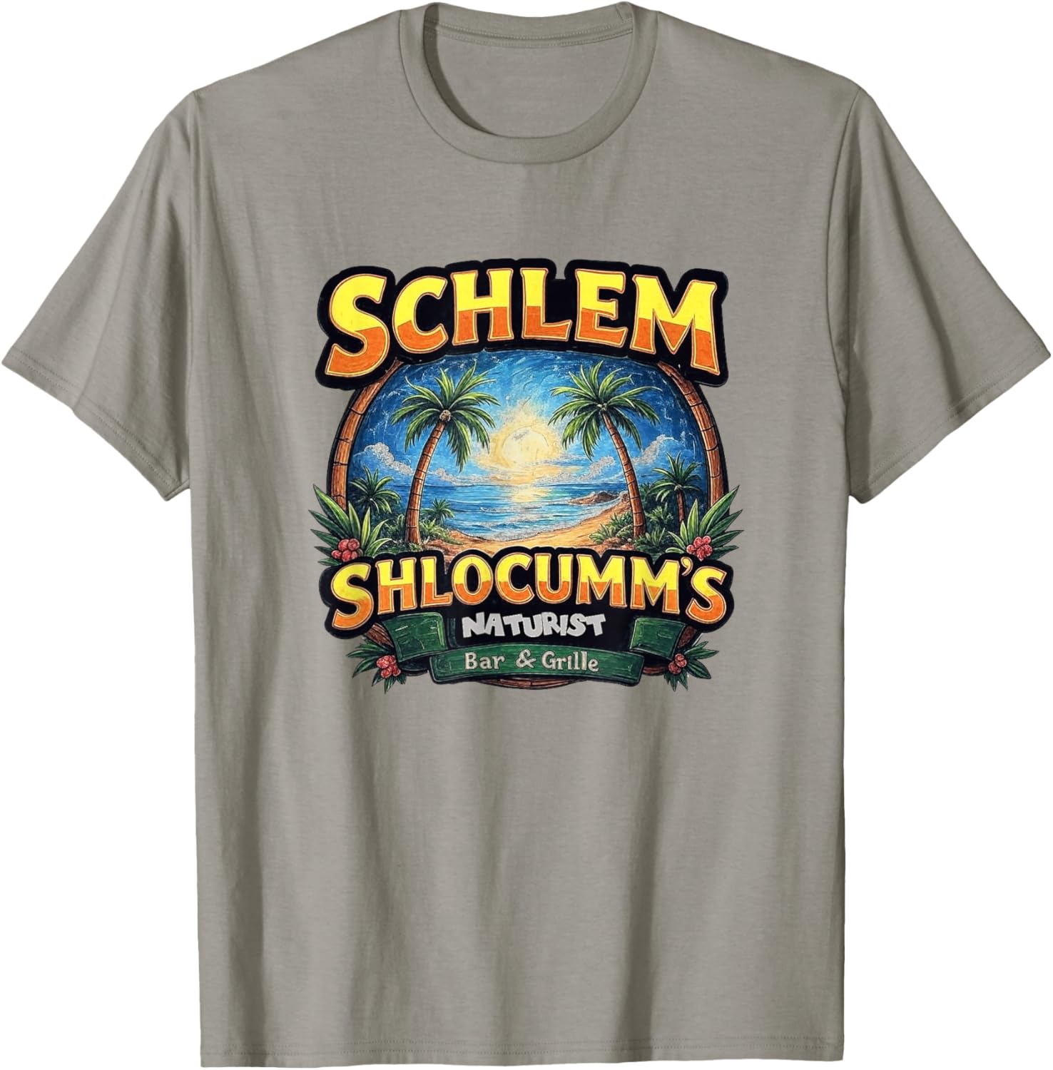 Schlem Shlocumm Naturist Bar & Gille T-Shirt for Casual Comfort - 8