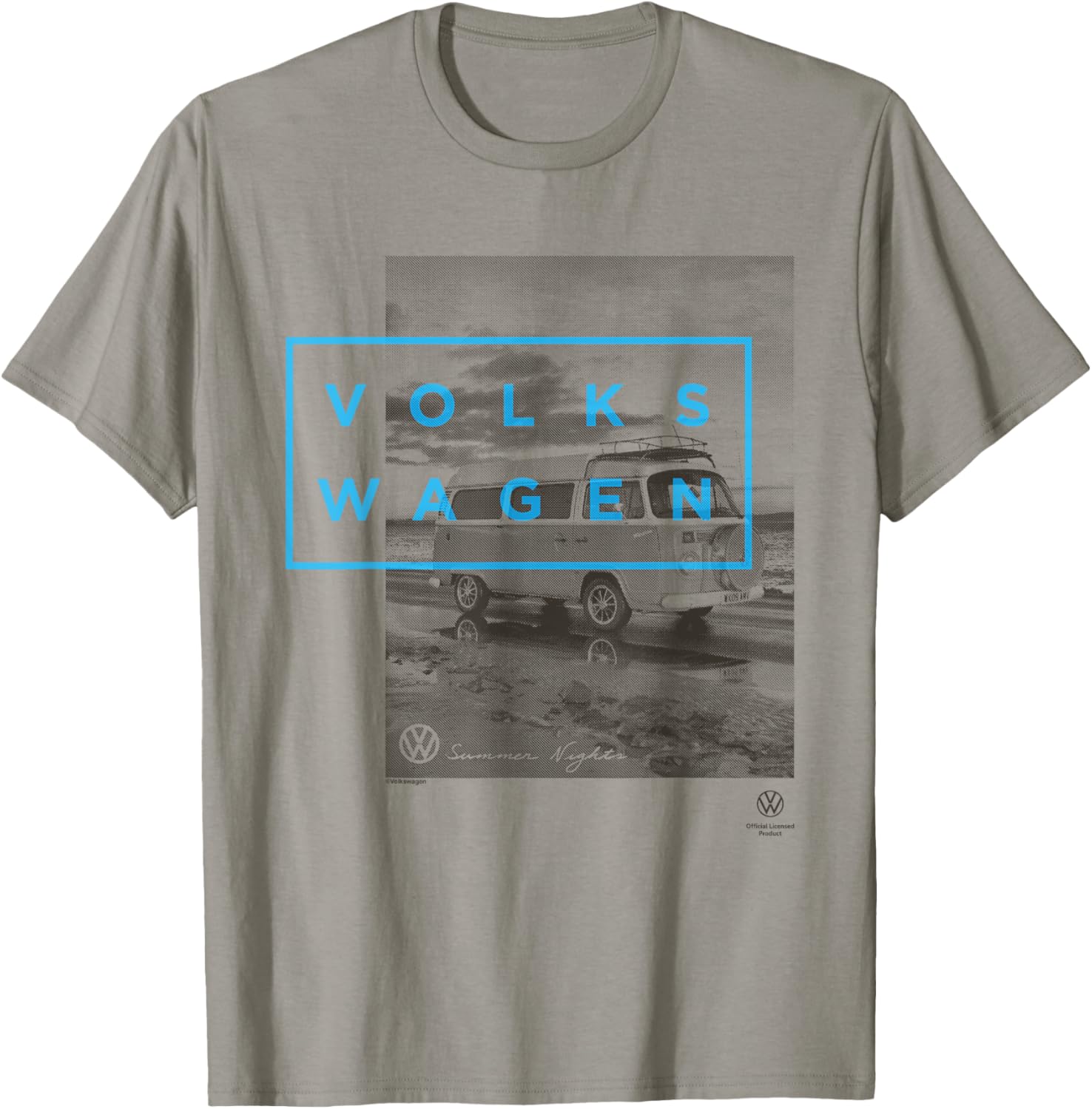 Volkswagen Campervan Beach Summer Nights T-Shirt for Fun Summer Style - 3