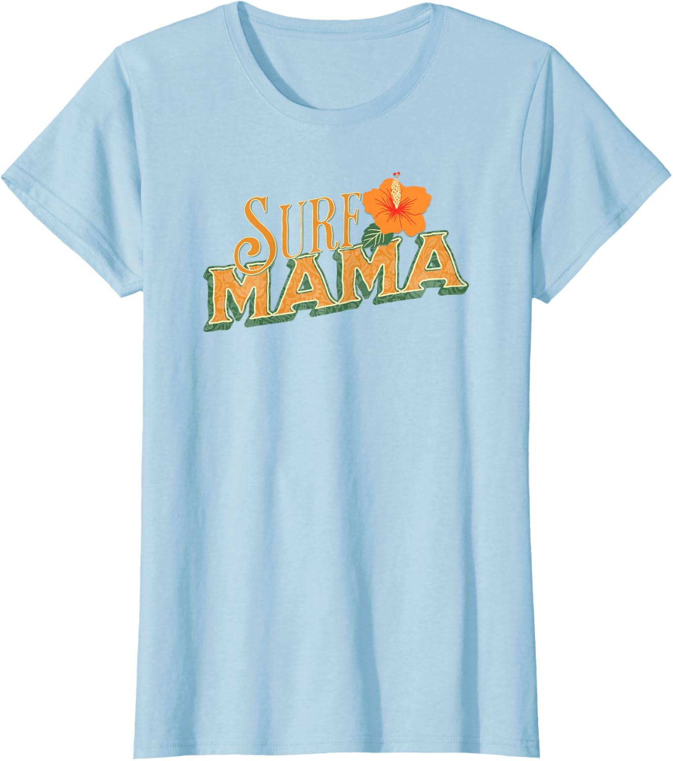Surf Mama Flower Beachy Style Mom T-Shirt for Trendy Summer Vibes - 2