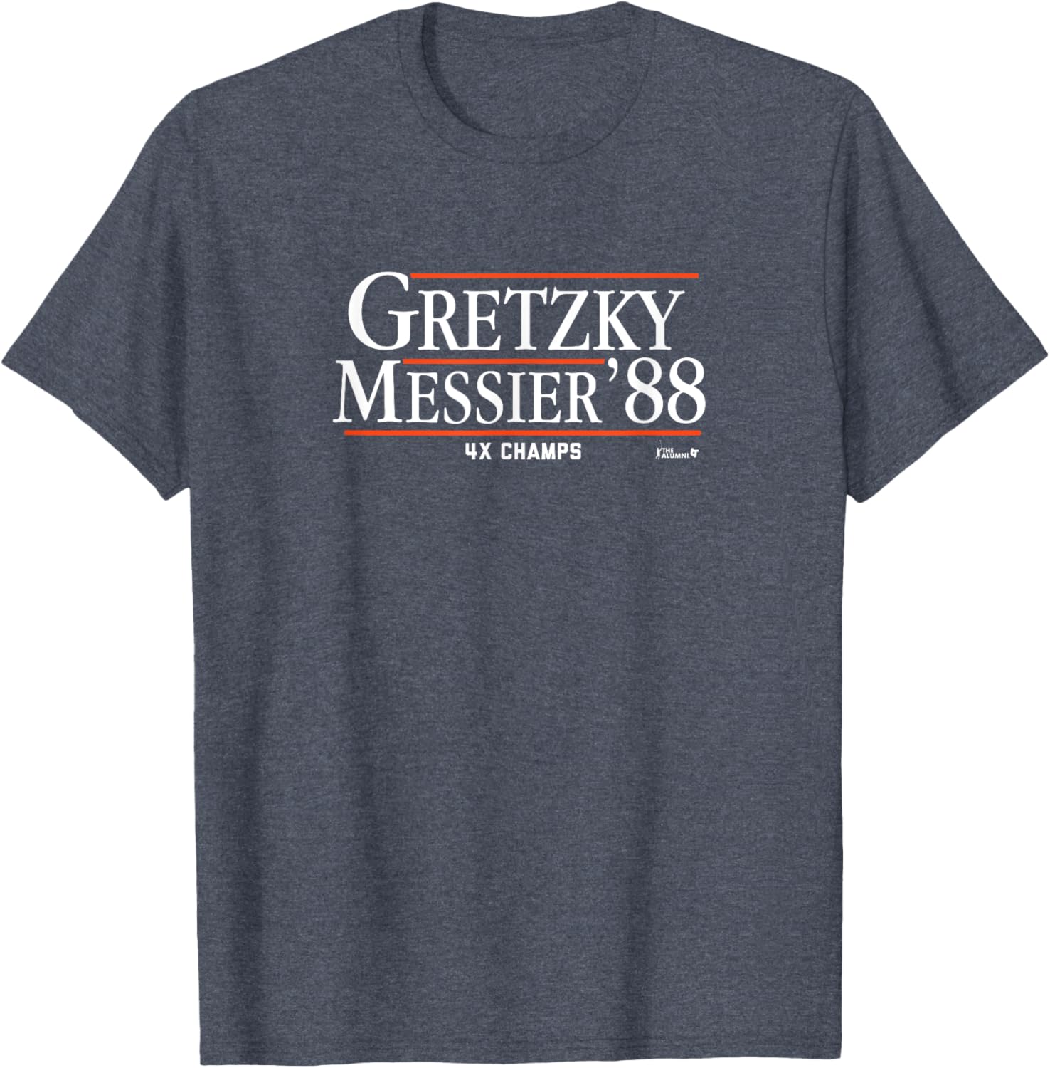 Wayne Gretzky Mark Messier Vintage Edmonton Hockey T-Shirt for Fans - 3