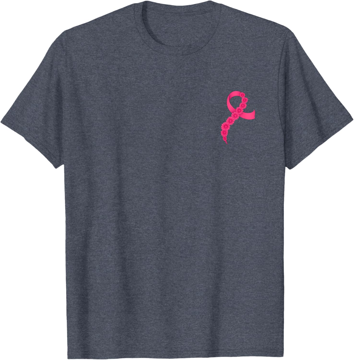 Support Breast Cancer Awareness with Pink Ribbon T-Shirt for Men and Women - 5