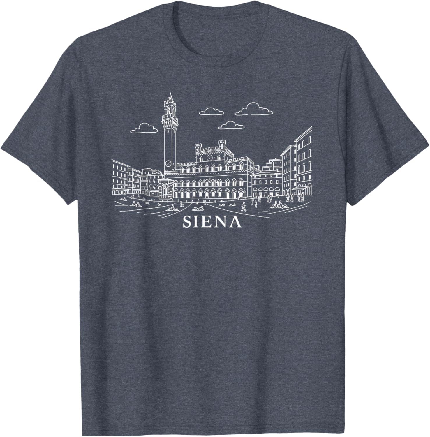Siena Italy Landmark Graphic Tee - Stylish Travel Souvenir T-Shirt - 9