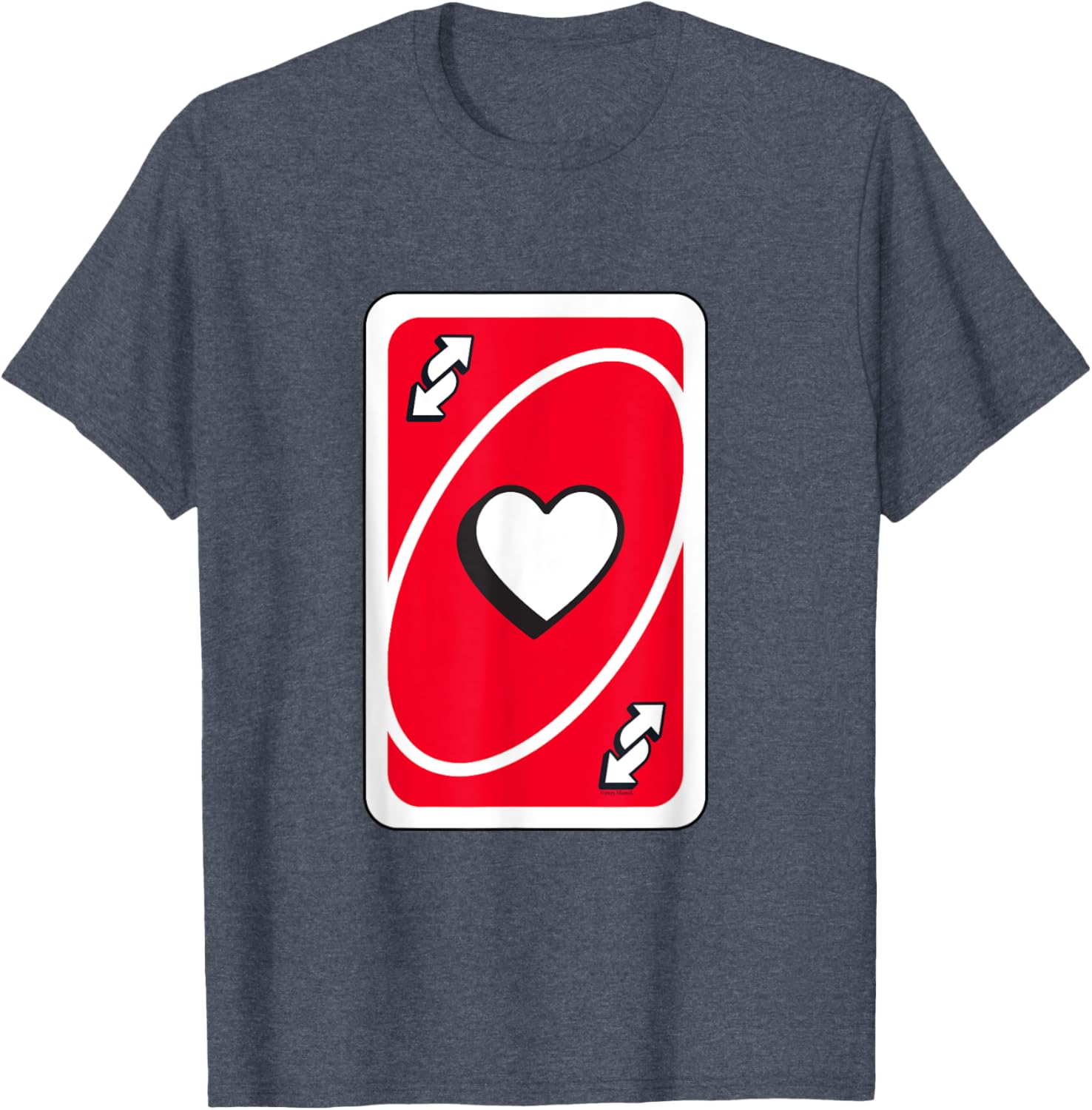 UNO Valentine's Day Red Reverse Card T-Shirt for Fun Celebrations - 1