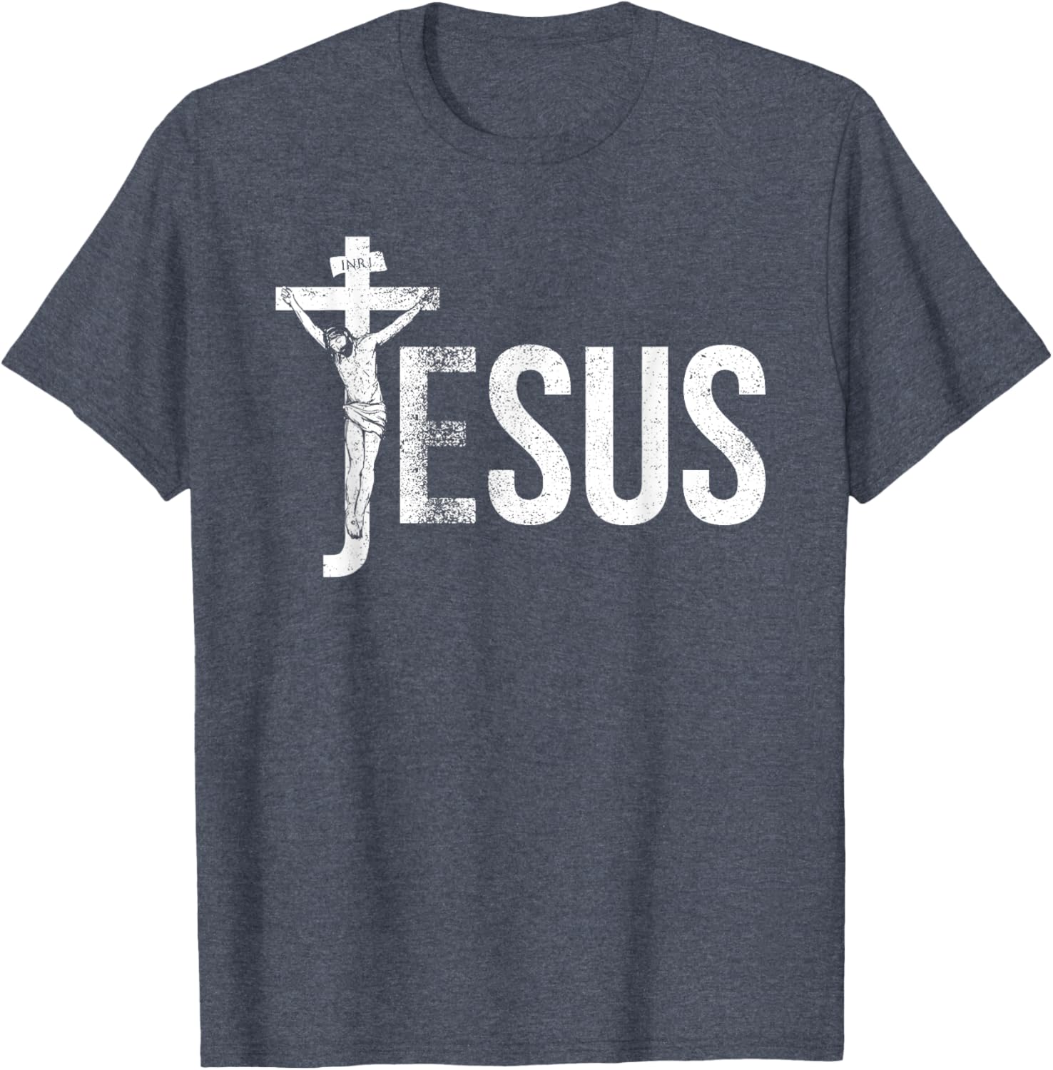 Vintage Jesus Christ Crucifixion T-Shirt with Crown of Thorns Design - 4