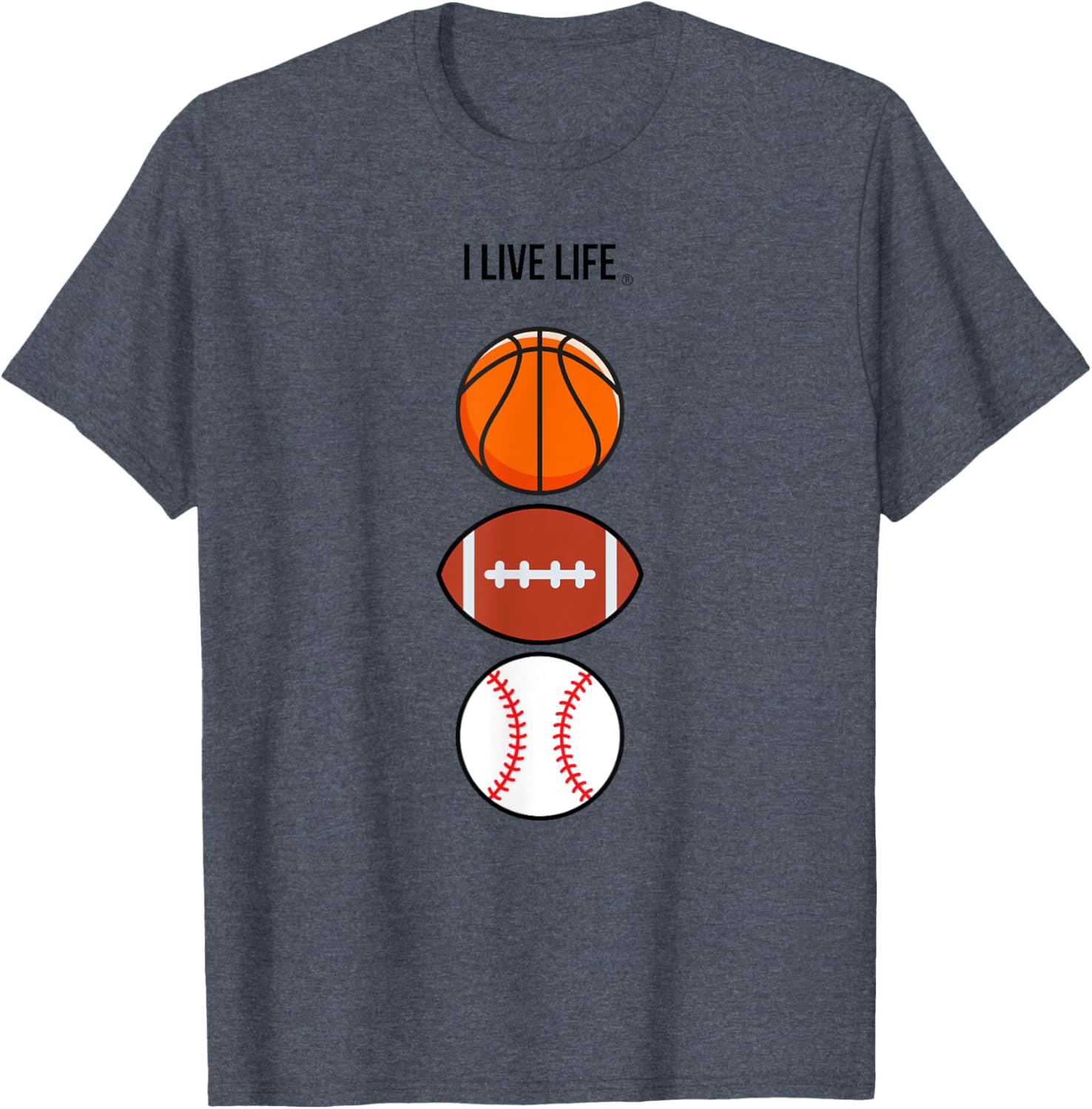 Ultimate Sports Fan T-Shirt for Basketball Football Baseball Lovers - 24