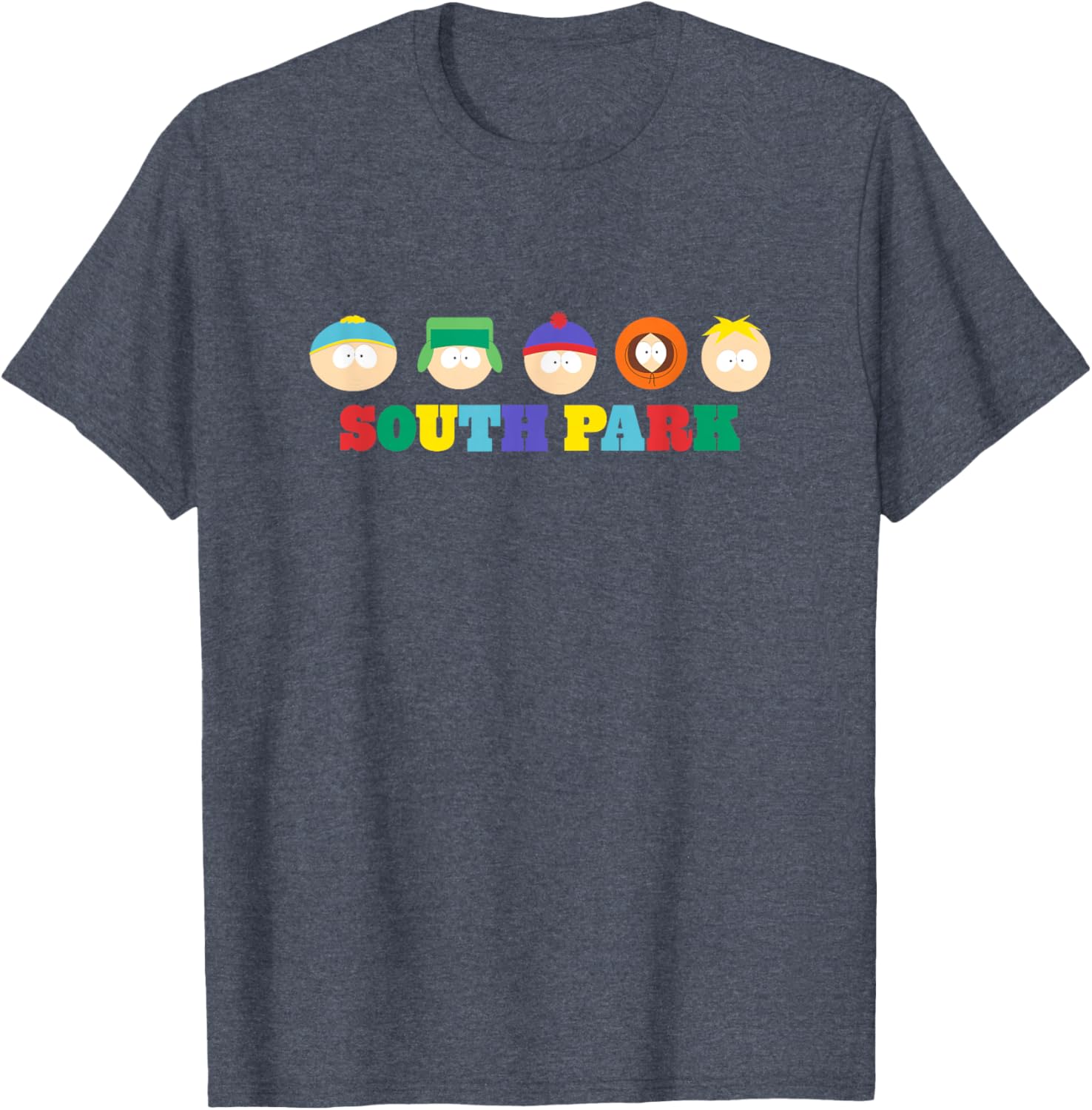 South Park Colorful Floating Heads T-Shirt for Fun Group Style - 4