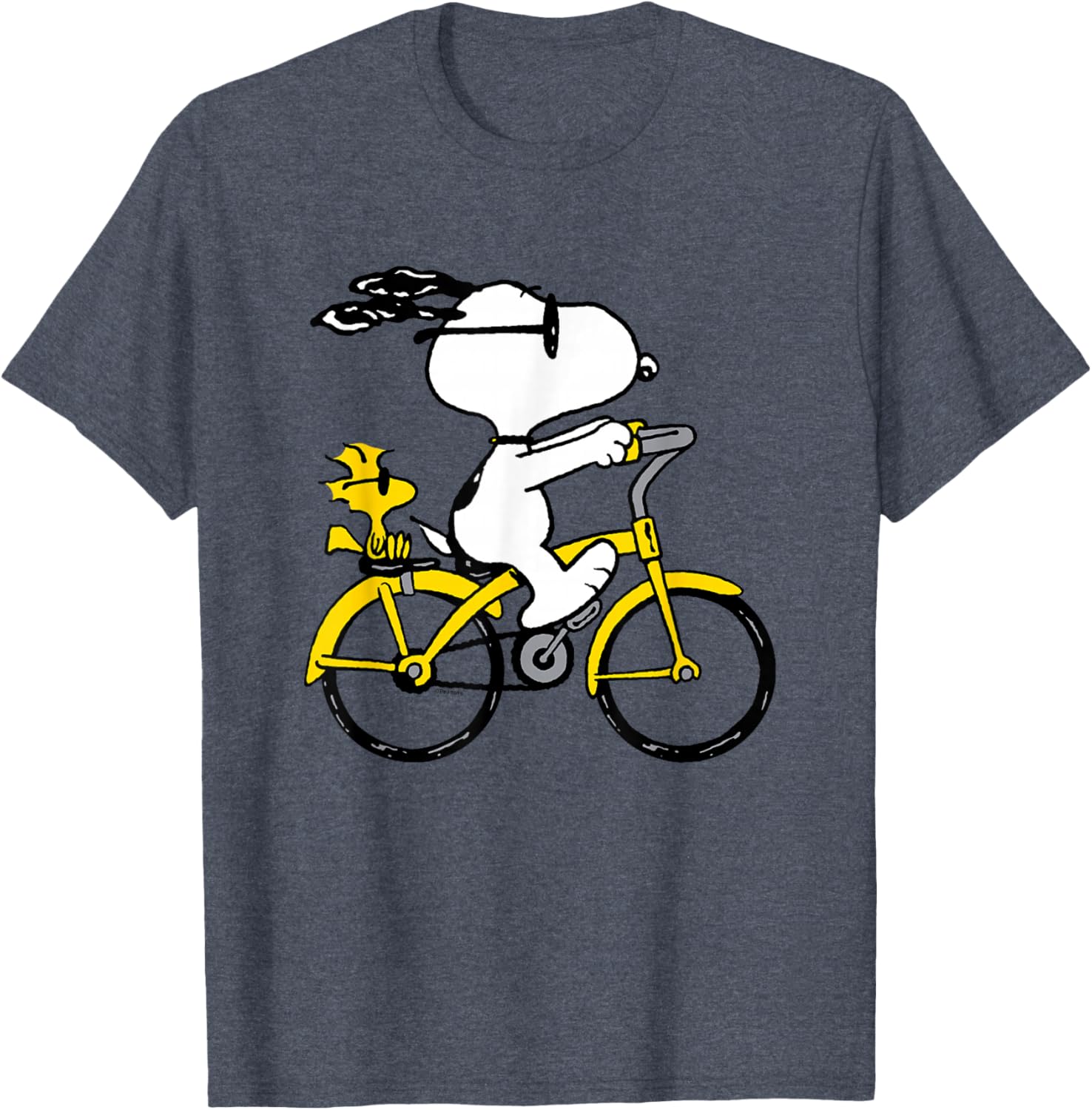 Snoopy and Woodstock Bike Ride T-Shirt for Fun Casual Outfits - 16