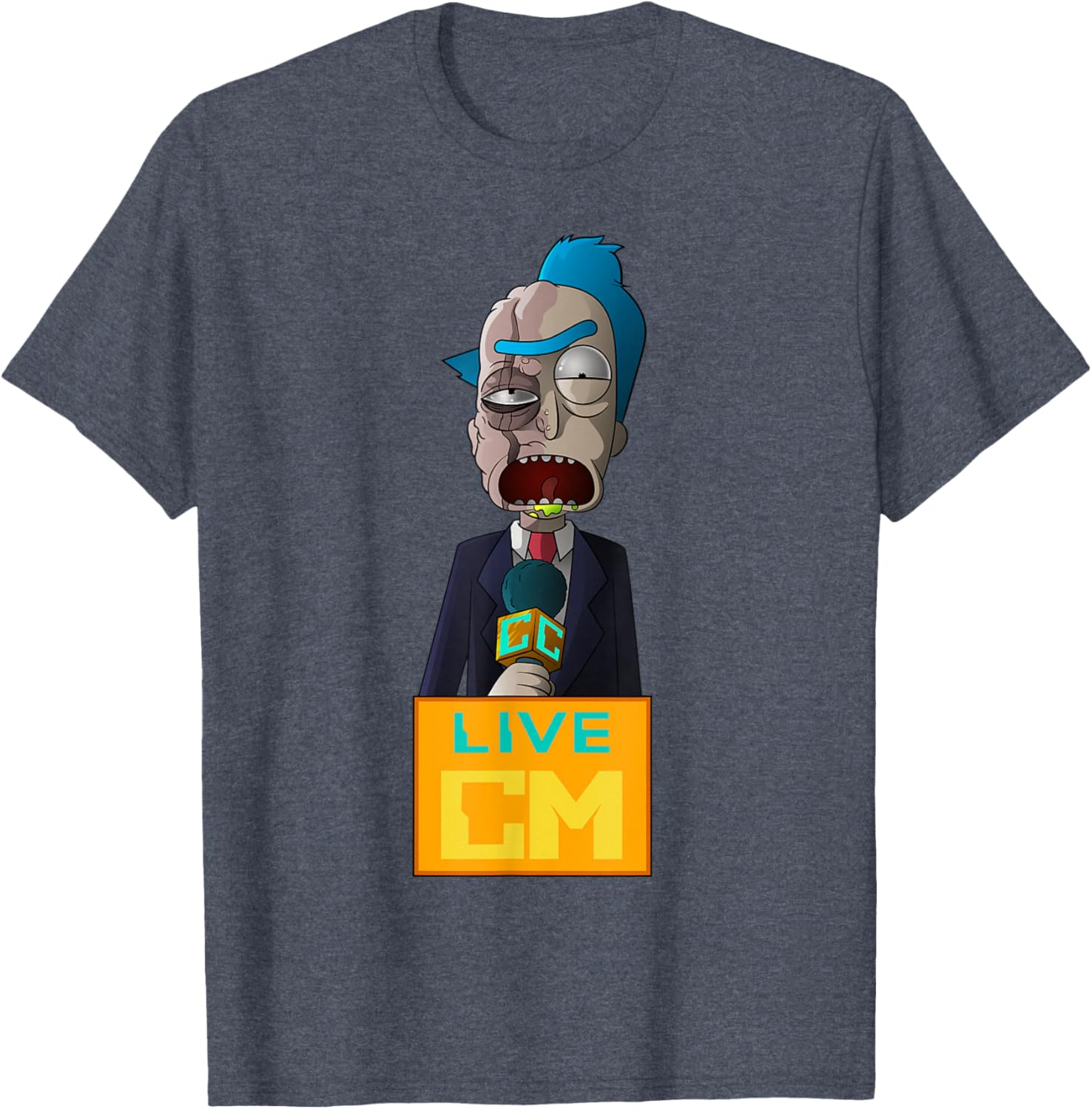 Rick and Morty Reporter Rick 0716-C T-Shirt for Fans and Collectors - 3