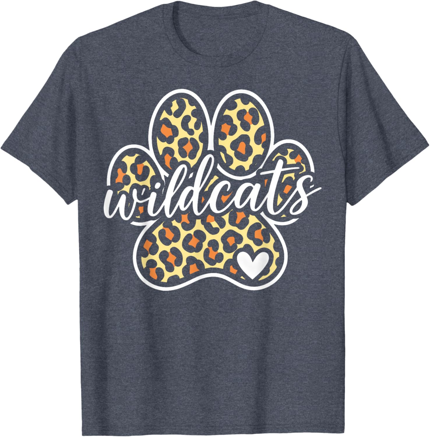 Wildcats Heart Vintage T-Shirt for Men, Women, Kids - Cool Graphic Tee - 1
