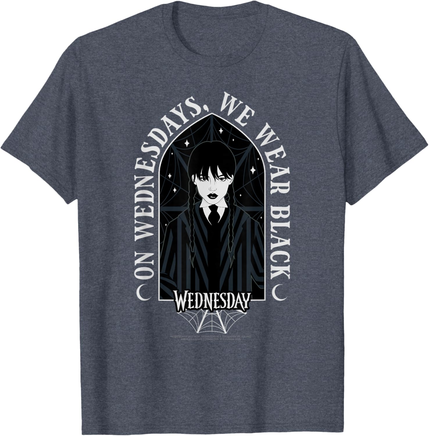 Wednesday On Wednesdays We Wear Black Goth T-Shirt for Stylish Looks - 5
