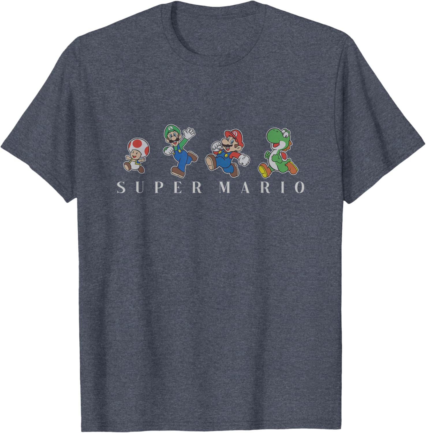 Super Mario Character Line Up T-Shirt for Gaming Fans and Collectors - 9