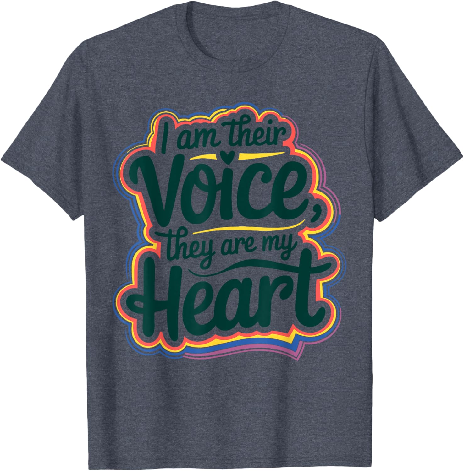 I Am Their Voice They Are My Heart Special Ed Teacher T-Shirt Gift - 8
