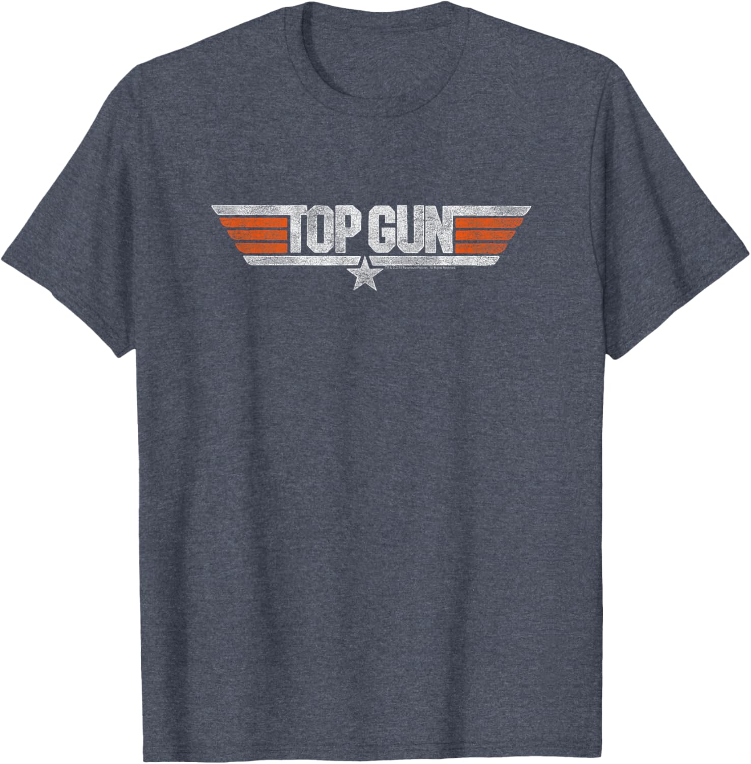Top Gun Distressed Logo T-Shirt - Stylish Casual Tee for Fans - 1