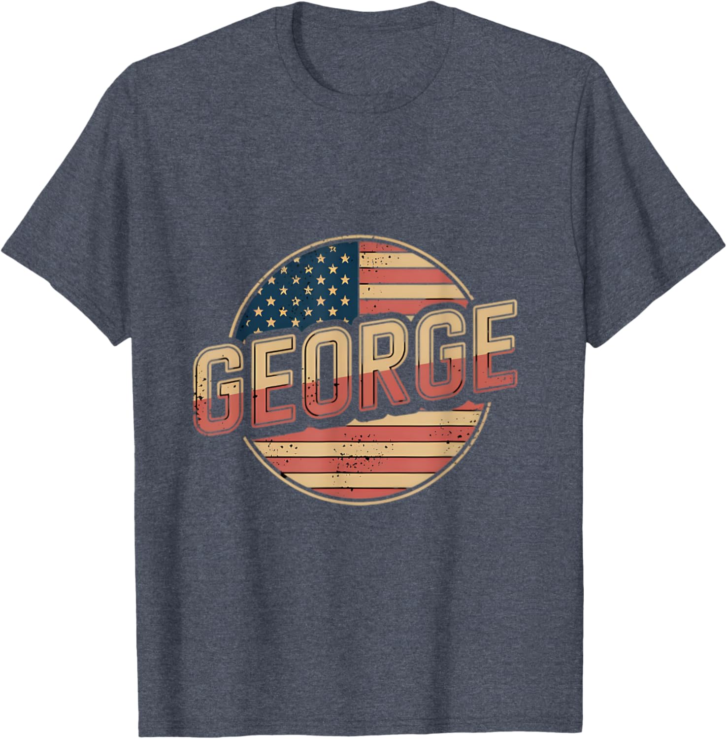 Personalized GEORGE USA Flag T-Shirt for Patriotic Style and Comfort - 3