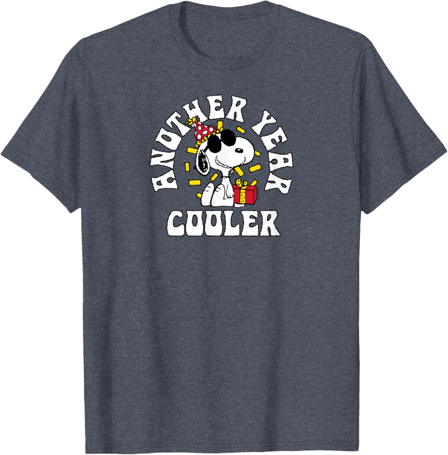 Snoopy Birthday Another Year Cooler T-Shirt for Fun Peanuts Fans - 5