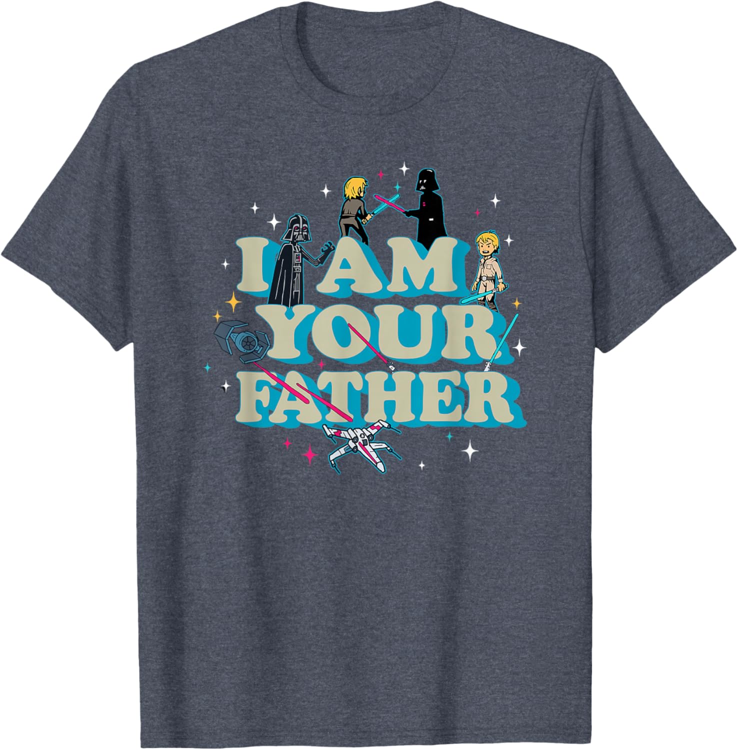 Star Wars Father's Day I Am Your Father Luke Darth Vader T-Shirt - 3