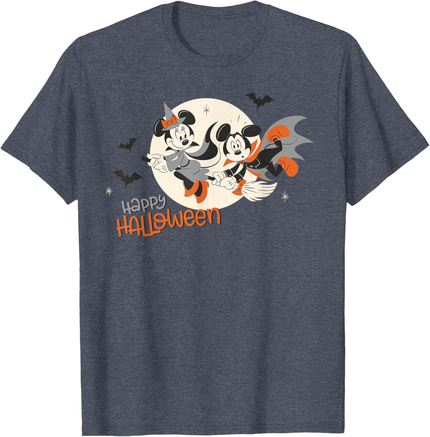 Disney Halloween Minnie and Mickey Flying T-Shirt for Kids and Adults - 1