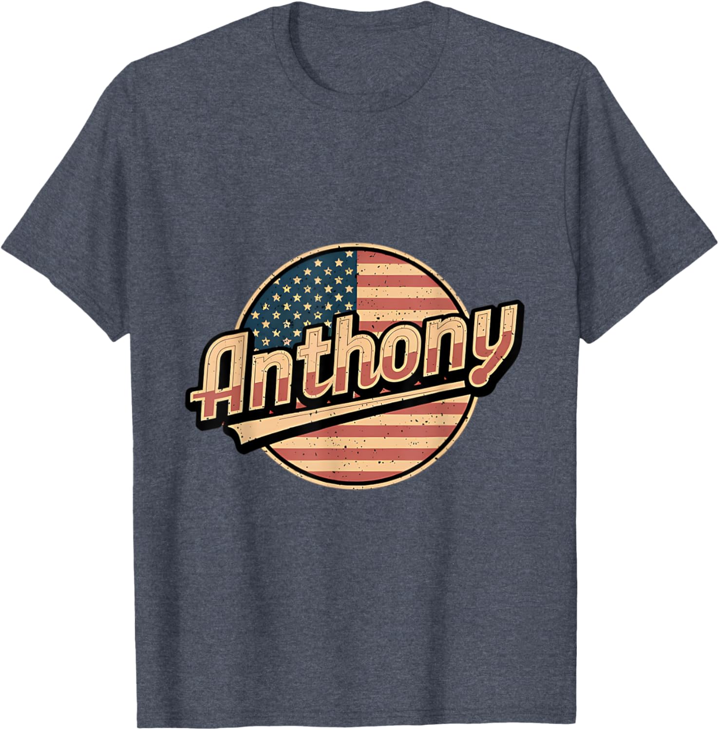 Personalized Anthony USA Flag T-Shirt for Proud Patriots - 1
