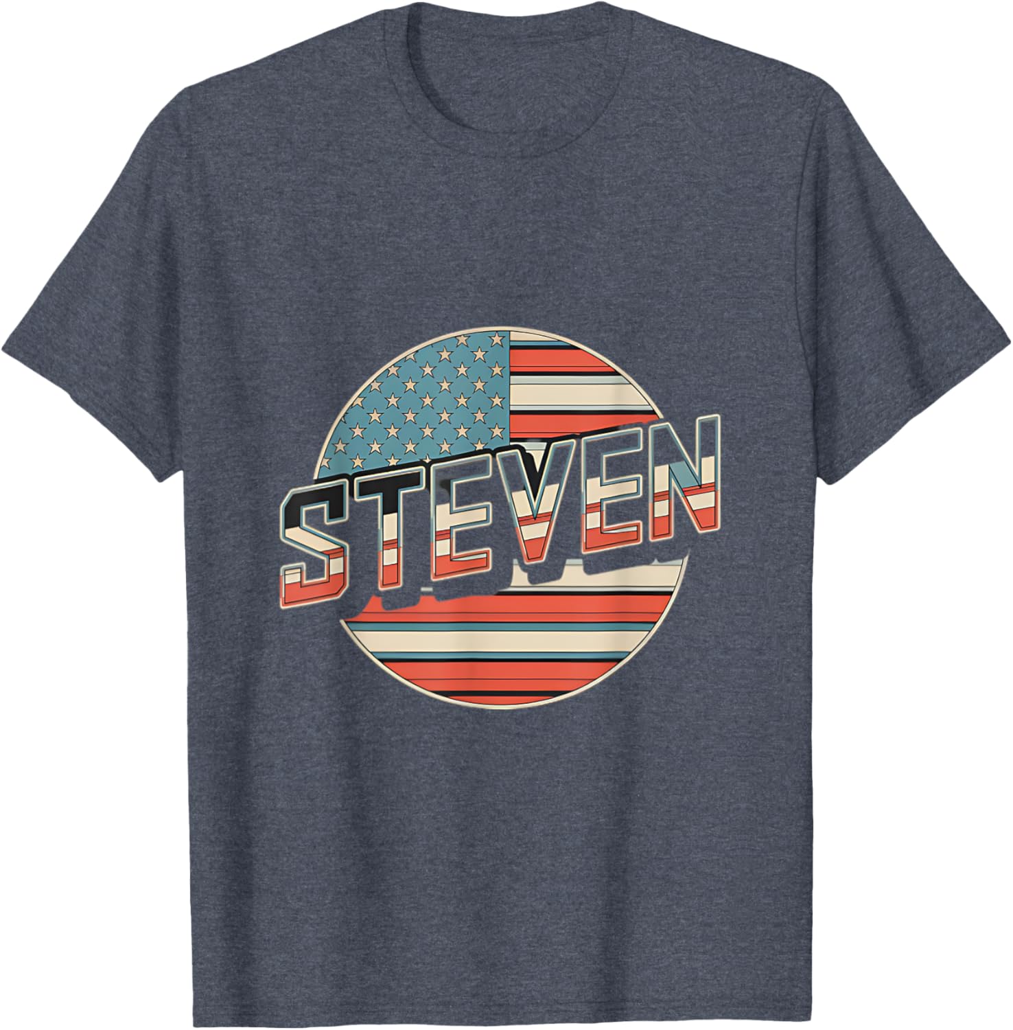 Personalized STEVEN USA Flag T-Shirt for Patriots - Perfect for Any Occasion - 3