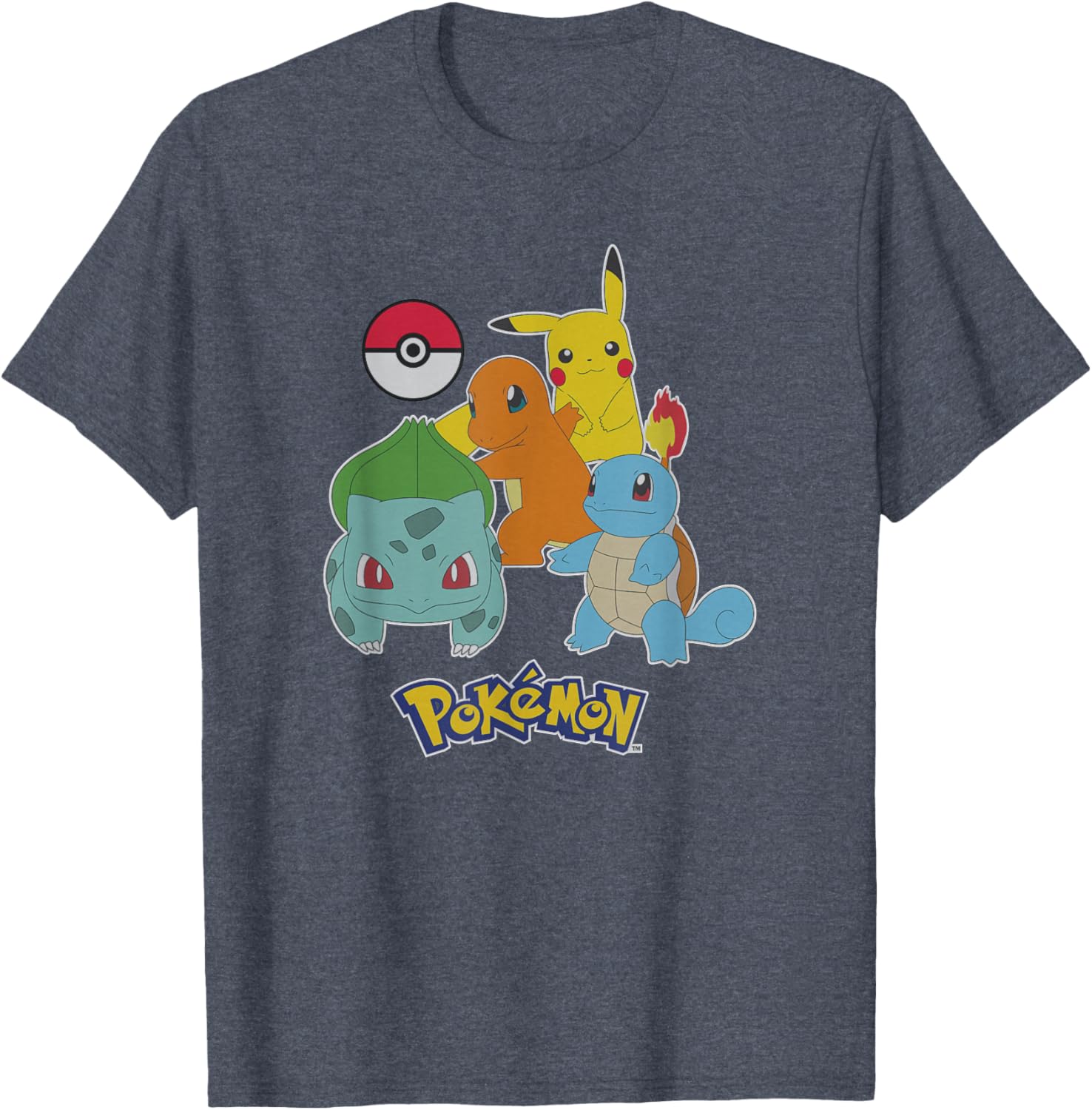 Pokemon First Generation Group Shot Logo T-Shirt for Fans and Collectors - 9