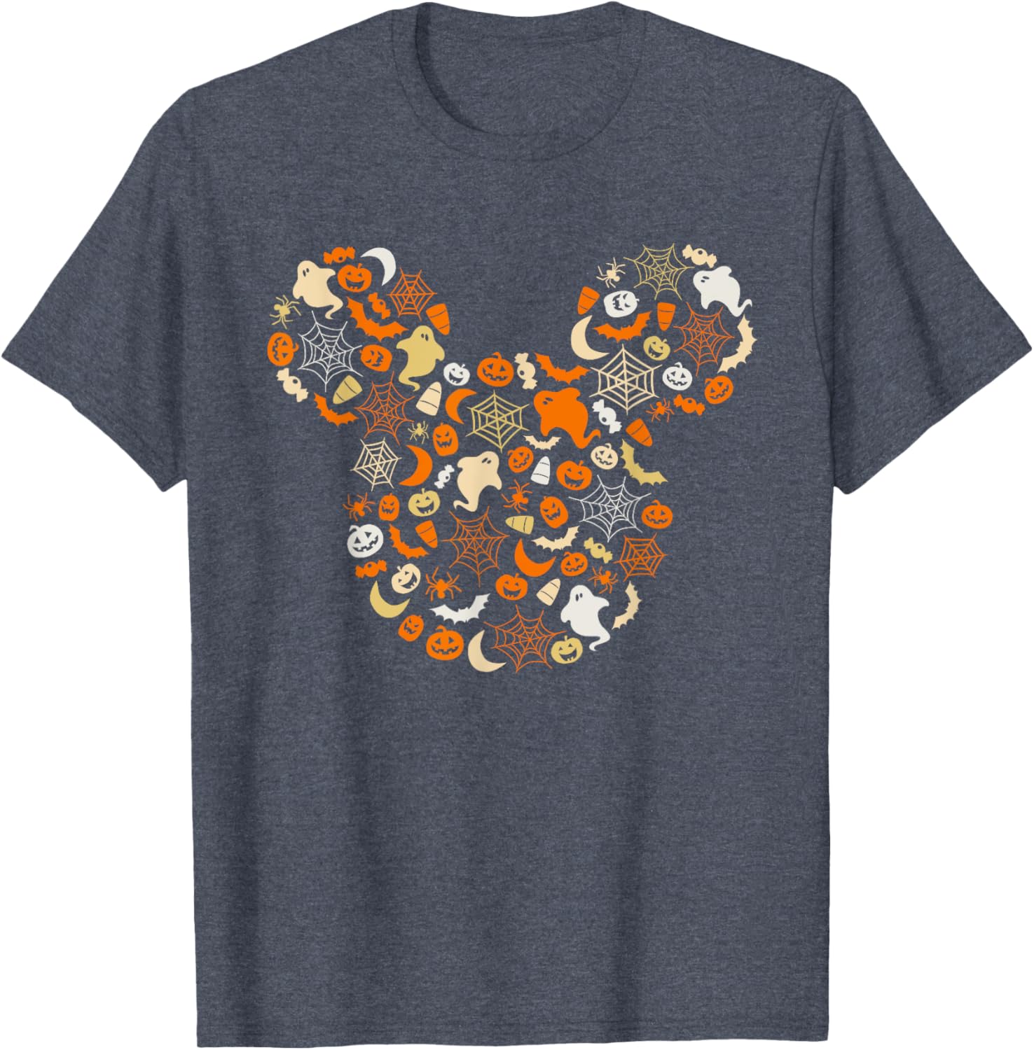 Disney Mickey Mouse Halloween T-Shirt with Ghosts Pumpkins and Spiders - 5