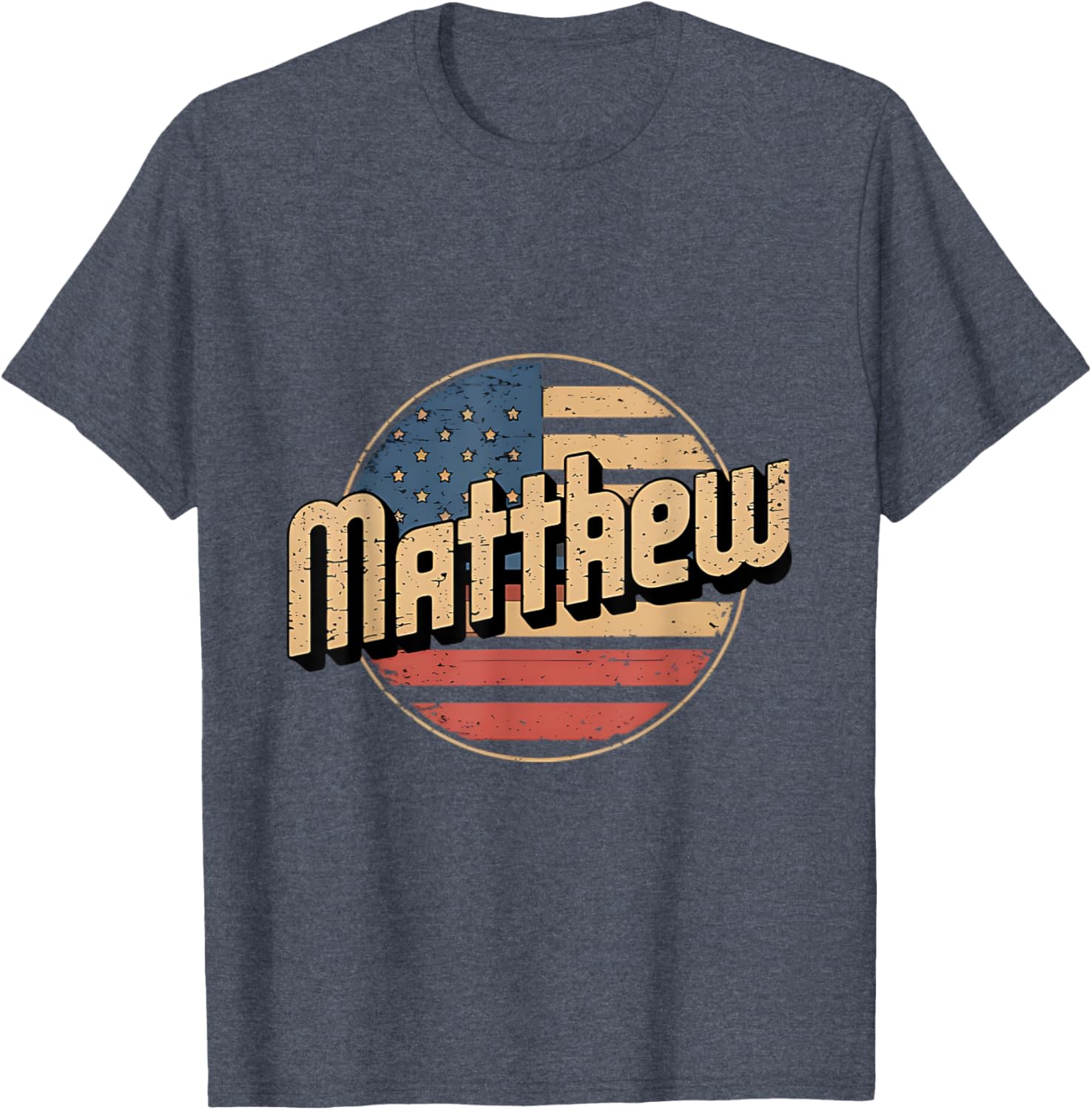 Personalized MATTHEW USA Flag Patriot T-Shirt for Proud Americans - 13