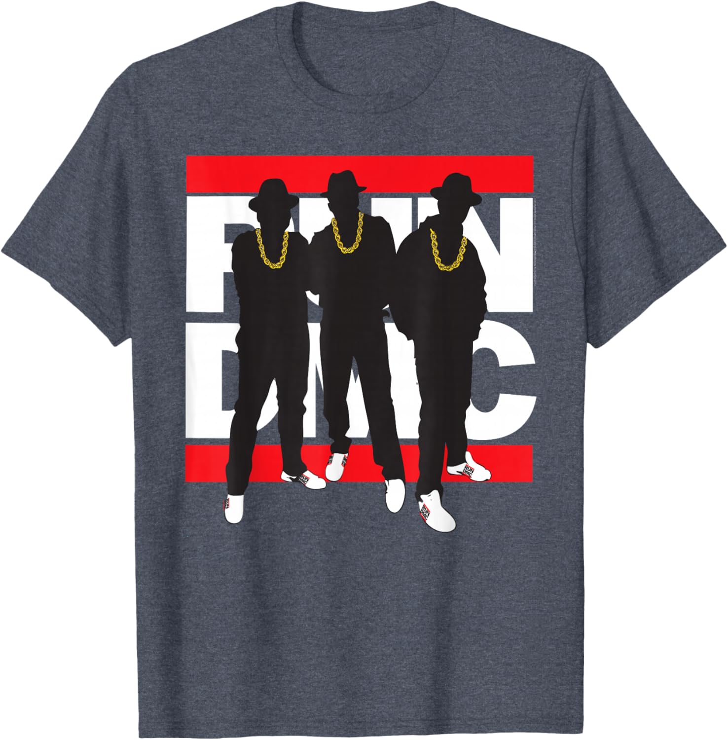 Run DMC Official Black Silhouette Band T-Shirt Size Small for Fans - 2