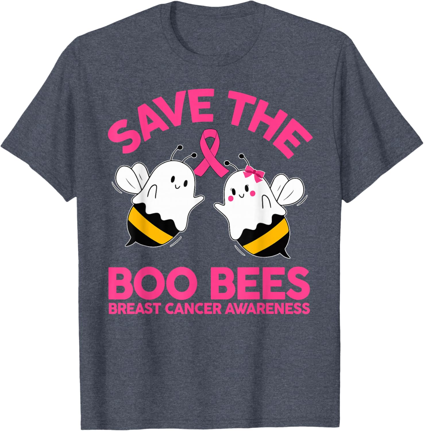 Save The Boobees Breast Cancer Halloween T-Shirt for Women - 27