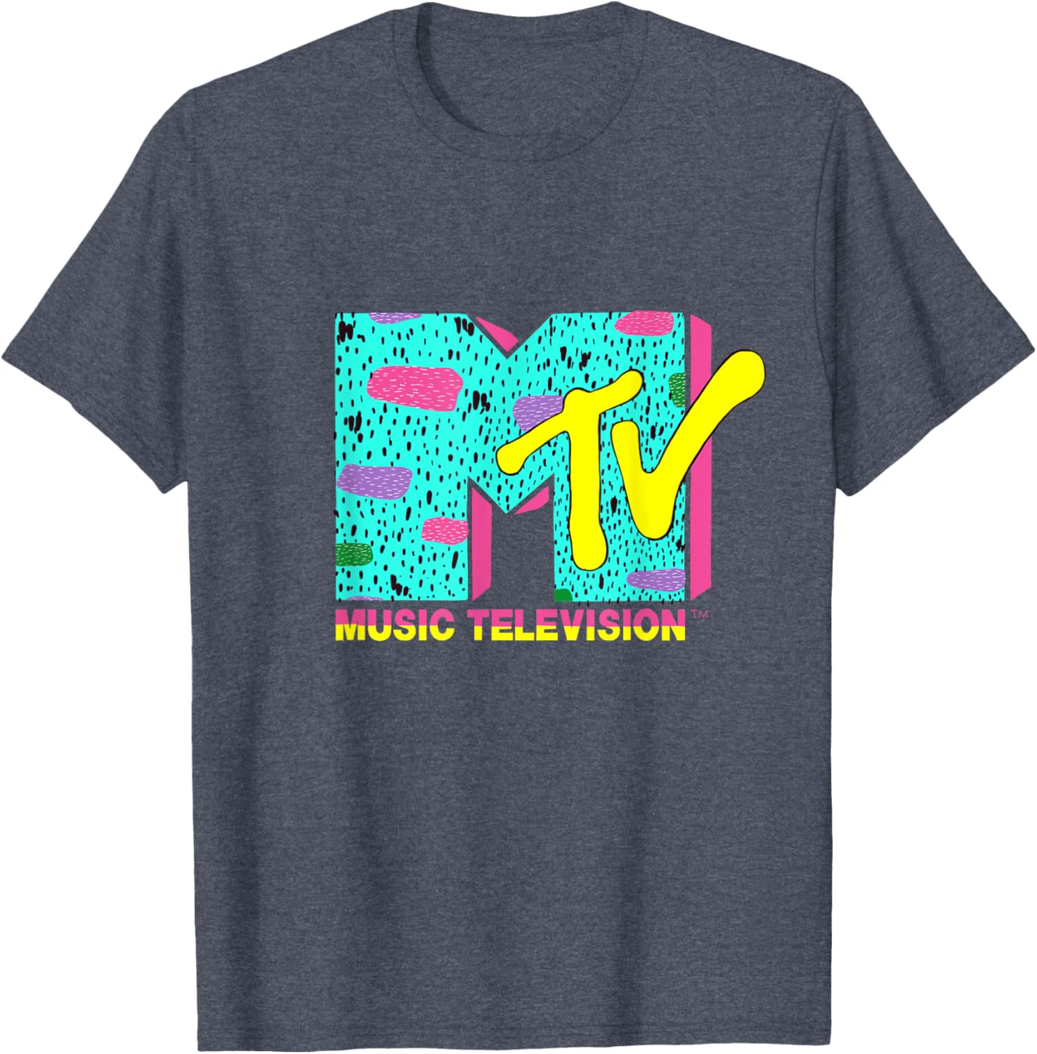 Vibrant Mademark x MTV Logo T-Shirt with Funky Design for Enthusiasts - 7