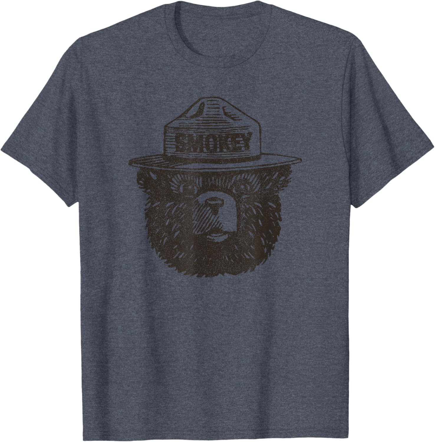 Smokey Bear Portrait T-Shirt for Nature Lovers and Wildlife Fans - 10