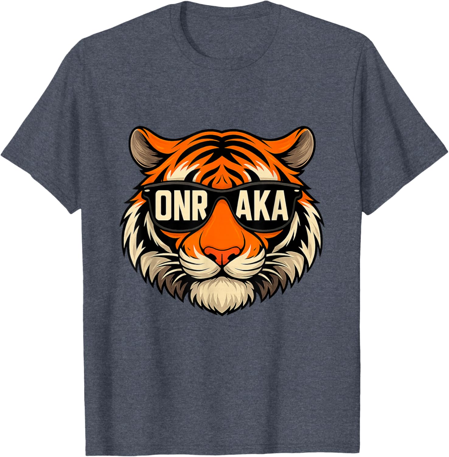 Vintage Tiger Graphic T-Shirt Onrakas Retro Sunglasses Unity Apparel - 21