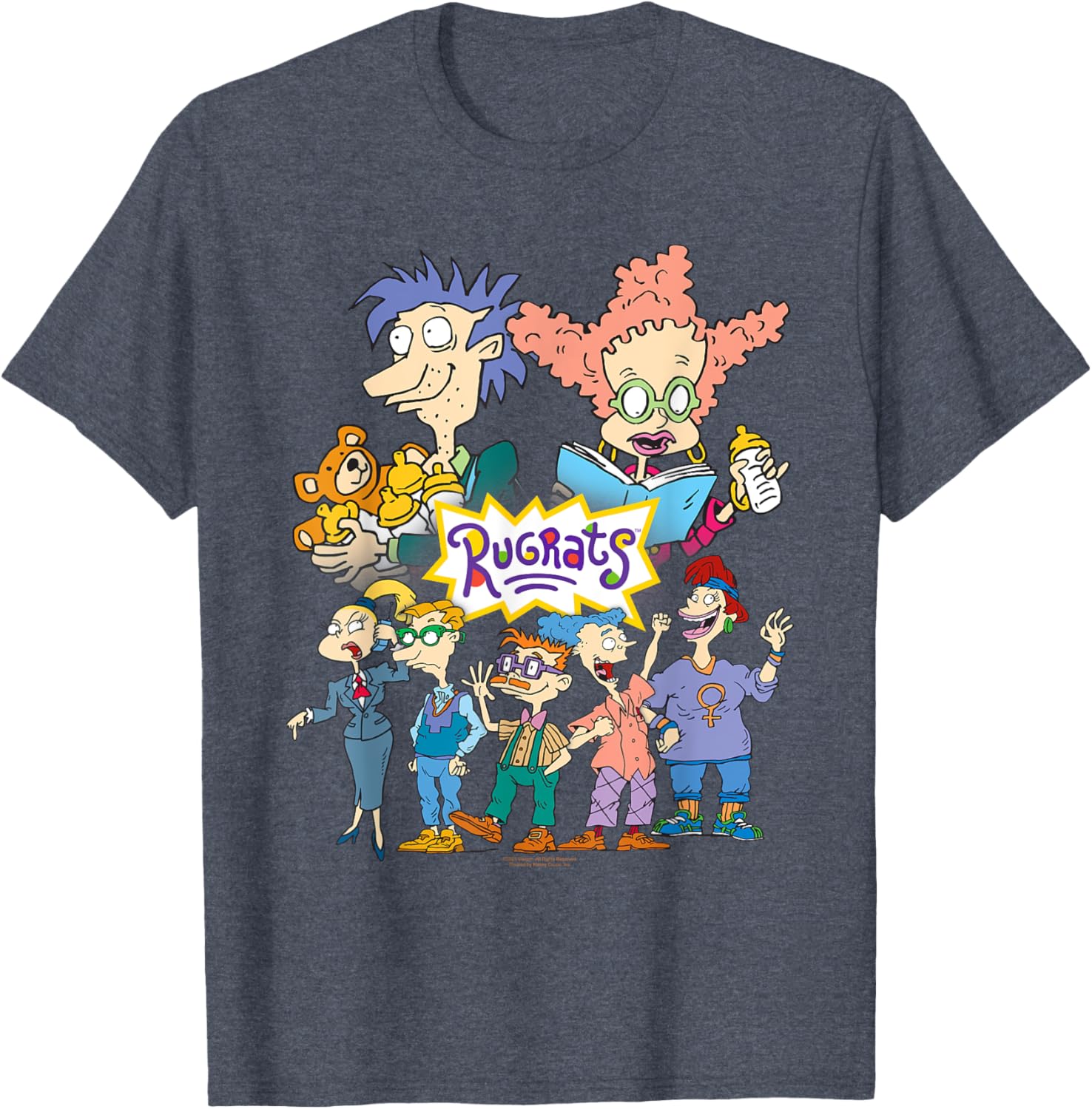 Rugrats Parents Portrait Retro Cartoon T-Shirt for Nostalgic Fans - 2