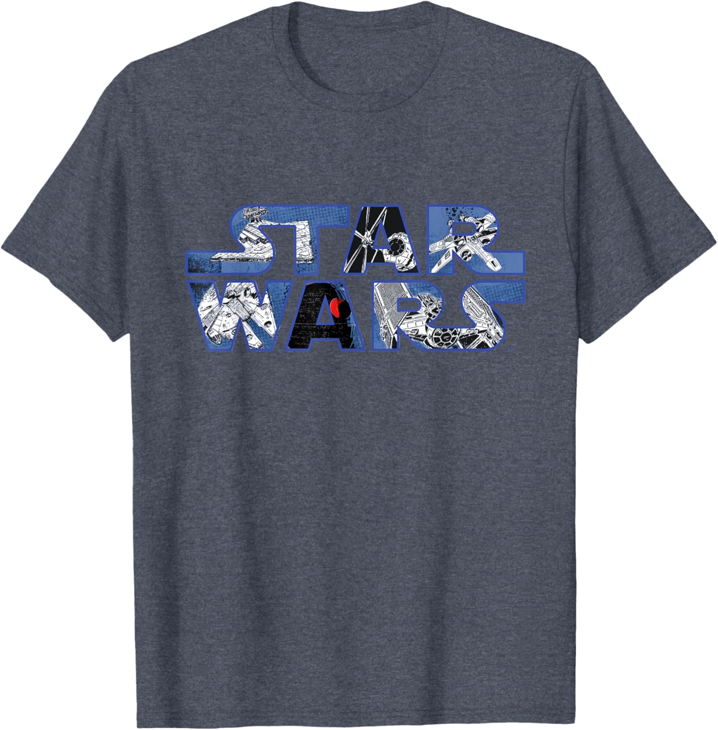 Star Wars Millennium Falcon and Death Star T-Shirt for Fans and Collectors - 4