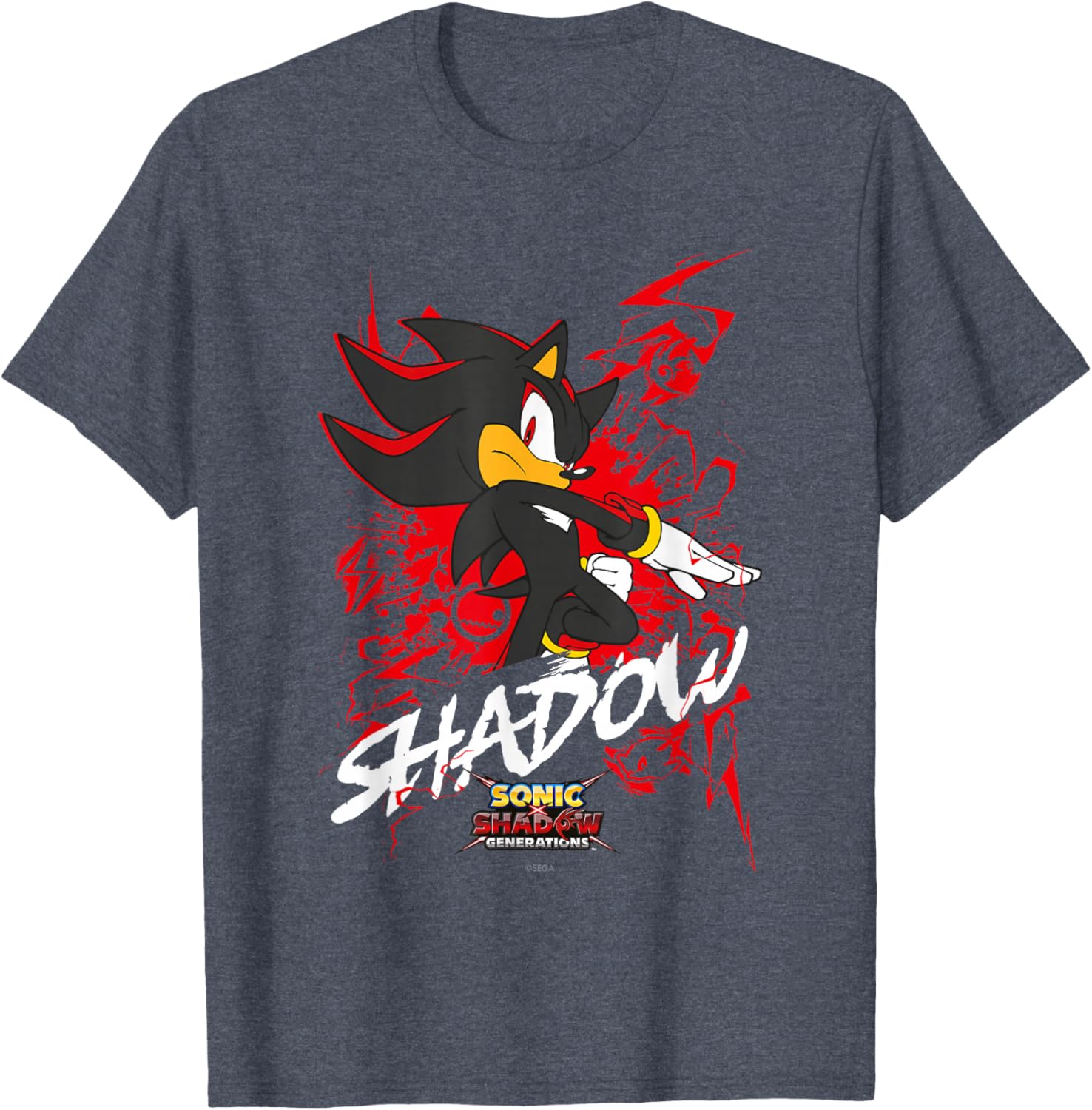 Sonic the Hedgehog Shadow T-Shirt for Fans of Sonic X and Generations - 11