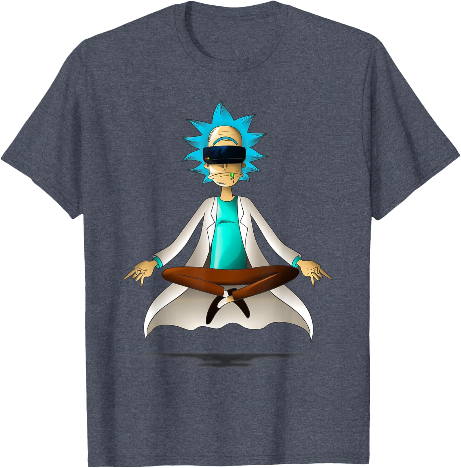 Rick and Morty Pop Socket Virtual Meditation T-Shirt for Fans - 4