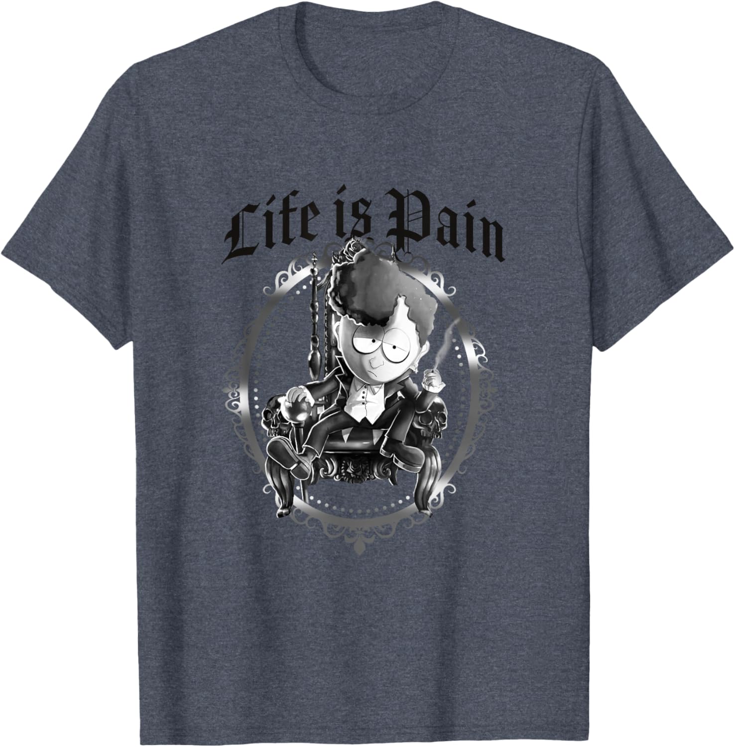 South Park Goth Kid Michael Life Is Pain Graphic T-Shirt for Fans - 6
