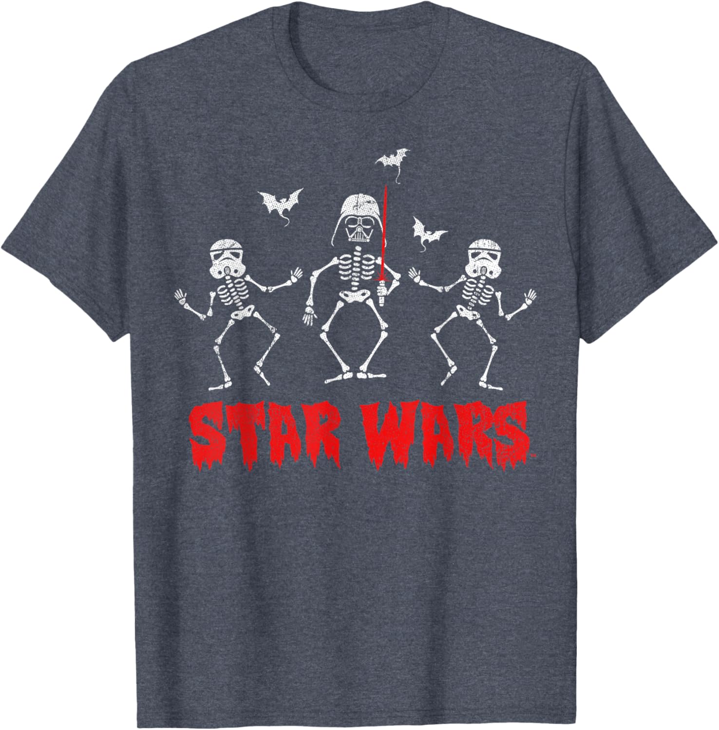 Star Wars Halloween Darth Vader Spooky Skeleton T-Shirt for Fun loving Fans - 2