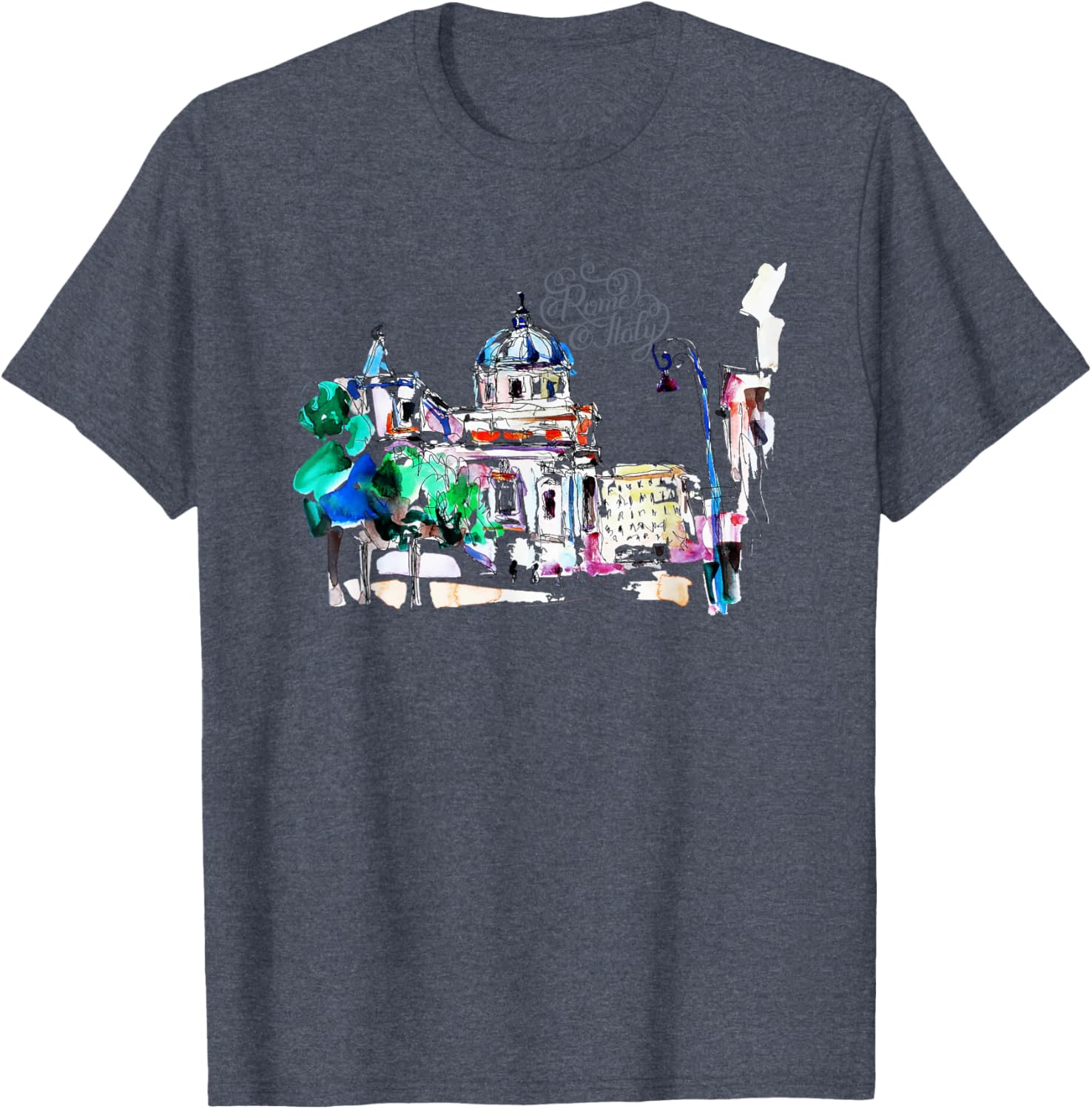 Retro Vintage Rome Italy Souvenir T-Shirt for Travelers and Tourists - 7