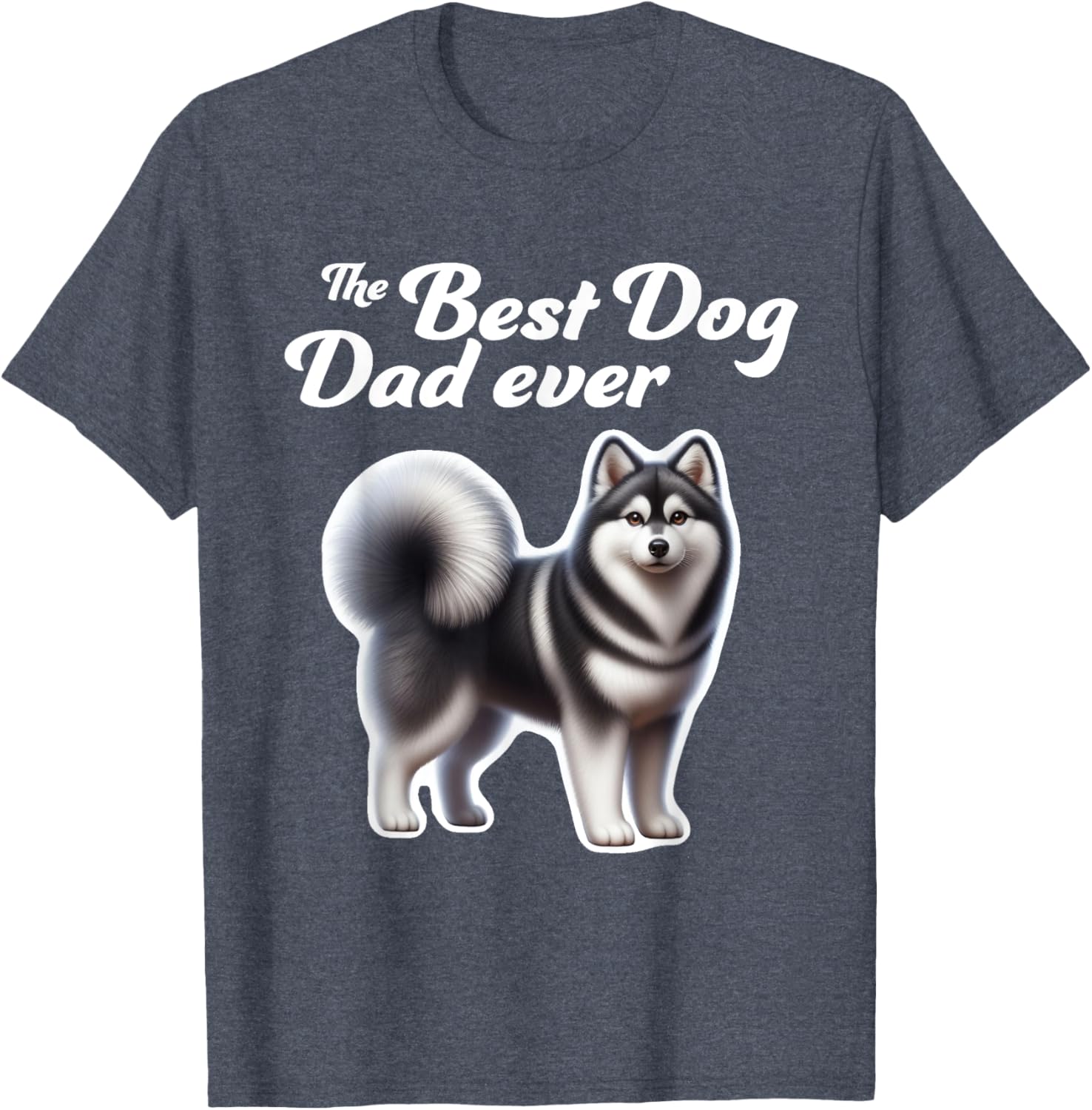 Best Dog Dad Ever Alaskan Klee Kai T-Shirt for Men and Women - 2
