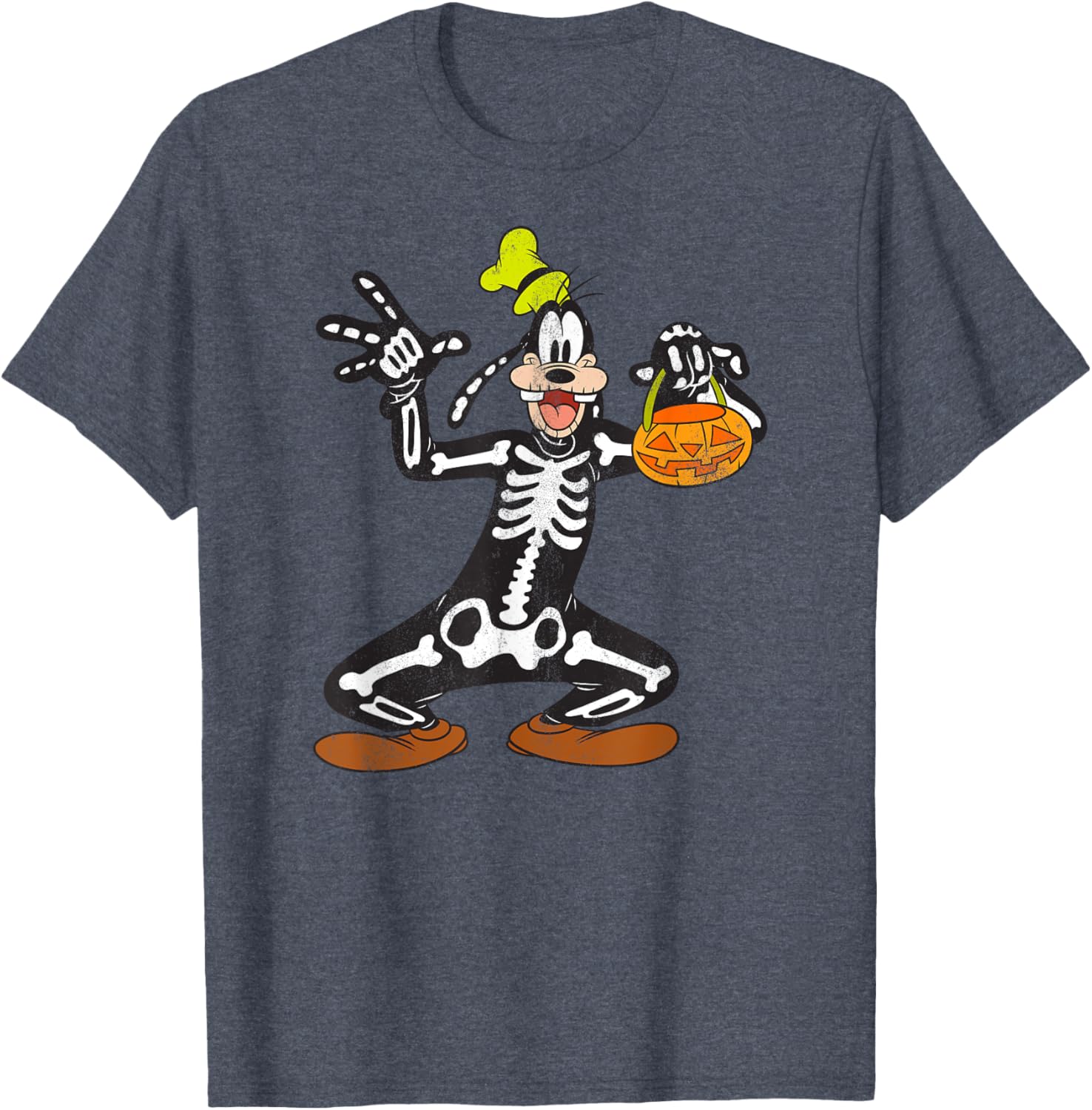 Disney Goofy Skeleton Halloween T-Shirt for Fun Festive Occasions - 1