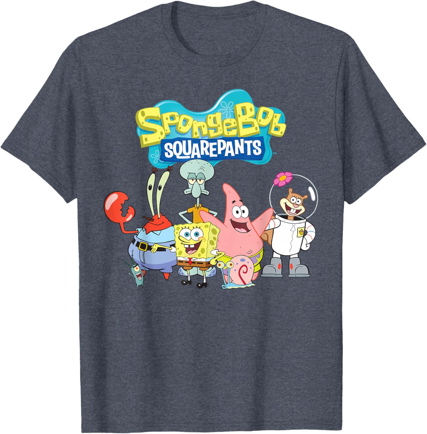 SpongeBob SquarePants Friends T-Shirt for Fun Loving Fans - 4