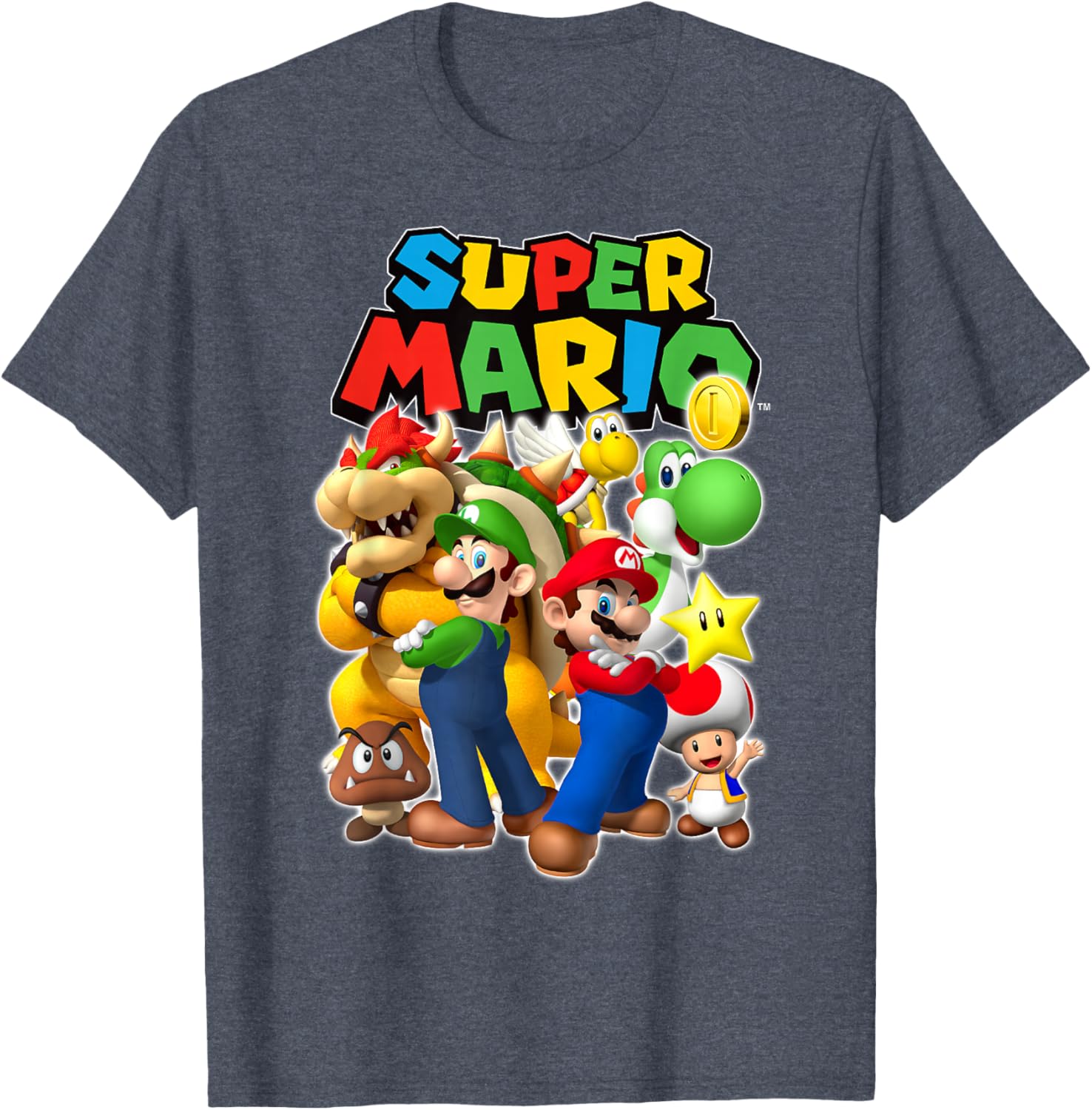 Super Mario Originals Group Shot T-Shirt for Gamers and Fans - 14