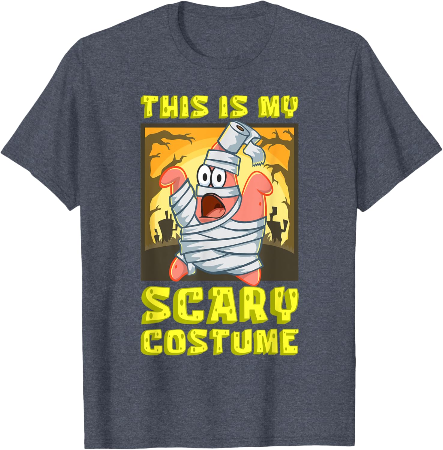 Mademark SpongeBob Halloween Patrick Mummy T-Shirt Fun Costume Apparel - 15