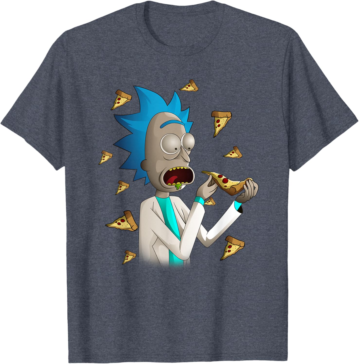 Rick and Morty Rick Loves Pizza T-Shirt for Fun Casual Style - 2