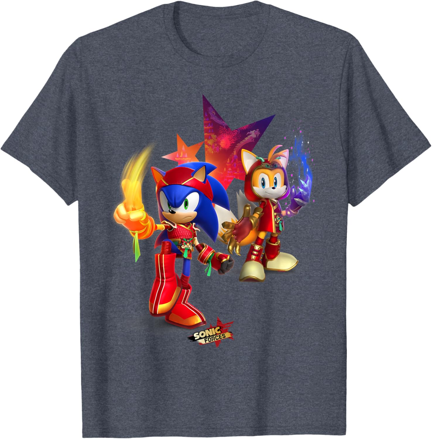 Sonic Forces Dragonfire Sonic and Dragonclaw Tails T-Shirt for Fans - 25
