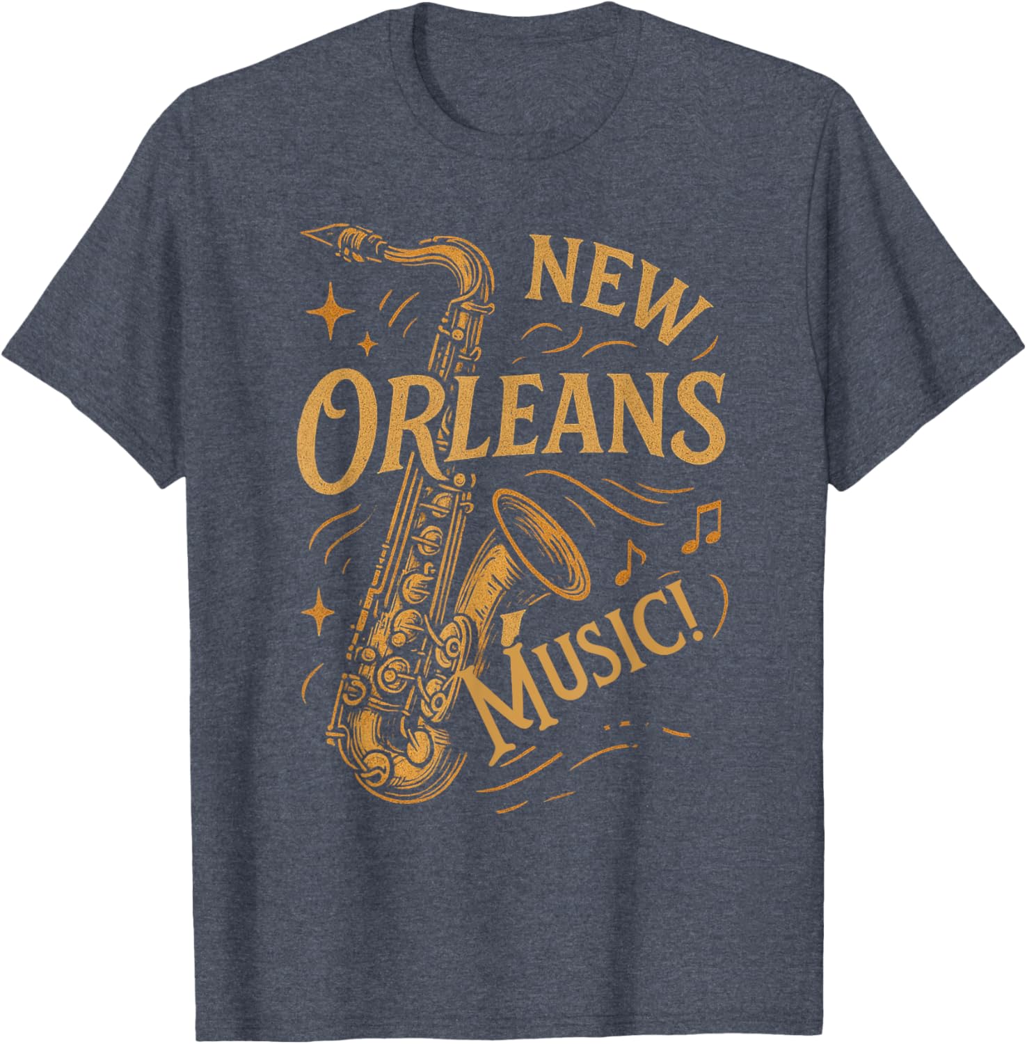 Vintage New Orleans Music Saxophone T-Shirt for Music Lovers - 10