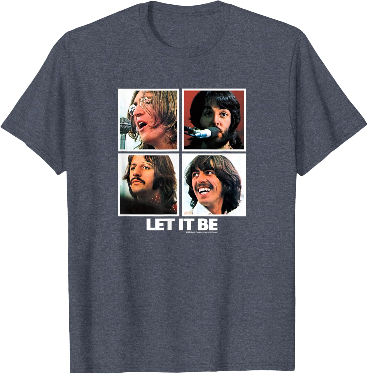 The Beatles Let it Be Square T-Shirt for Music Lovers and Fans - 4