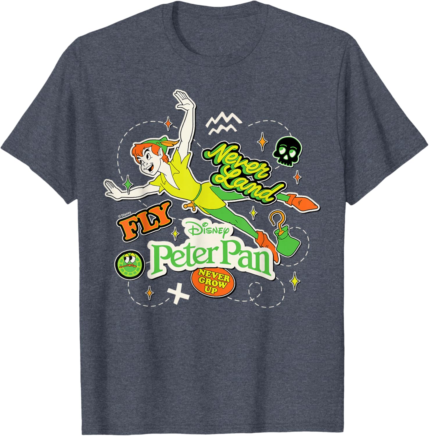 Peter Pan Stickers T-Shirt for Fun and Adventure Lovers - 3