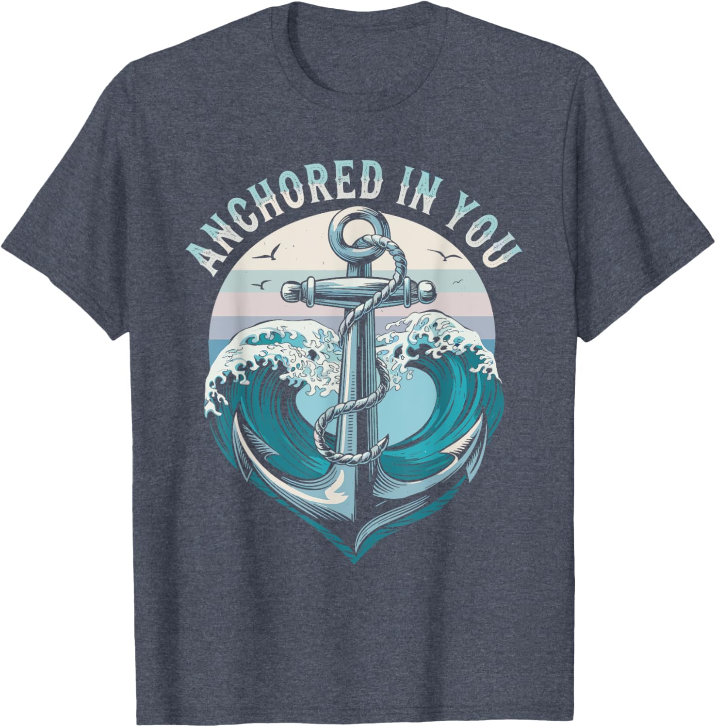 Romantic Maritime Partner T-Shirts for Couples - Anchored In You Look - 4