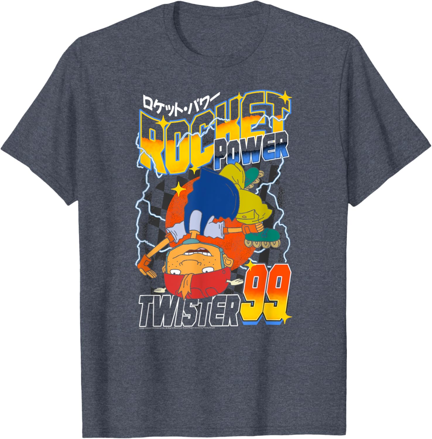 Rocket Power Twister 99 Retro Cartoon T-Shirt for Racing Fans - 1